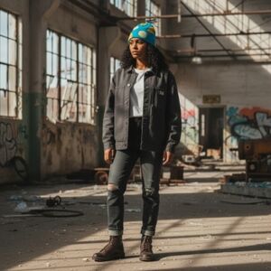 NWT Cap America Knit Beanie in a Lemon Pattern